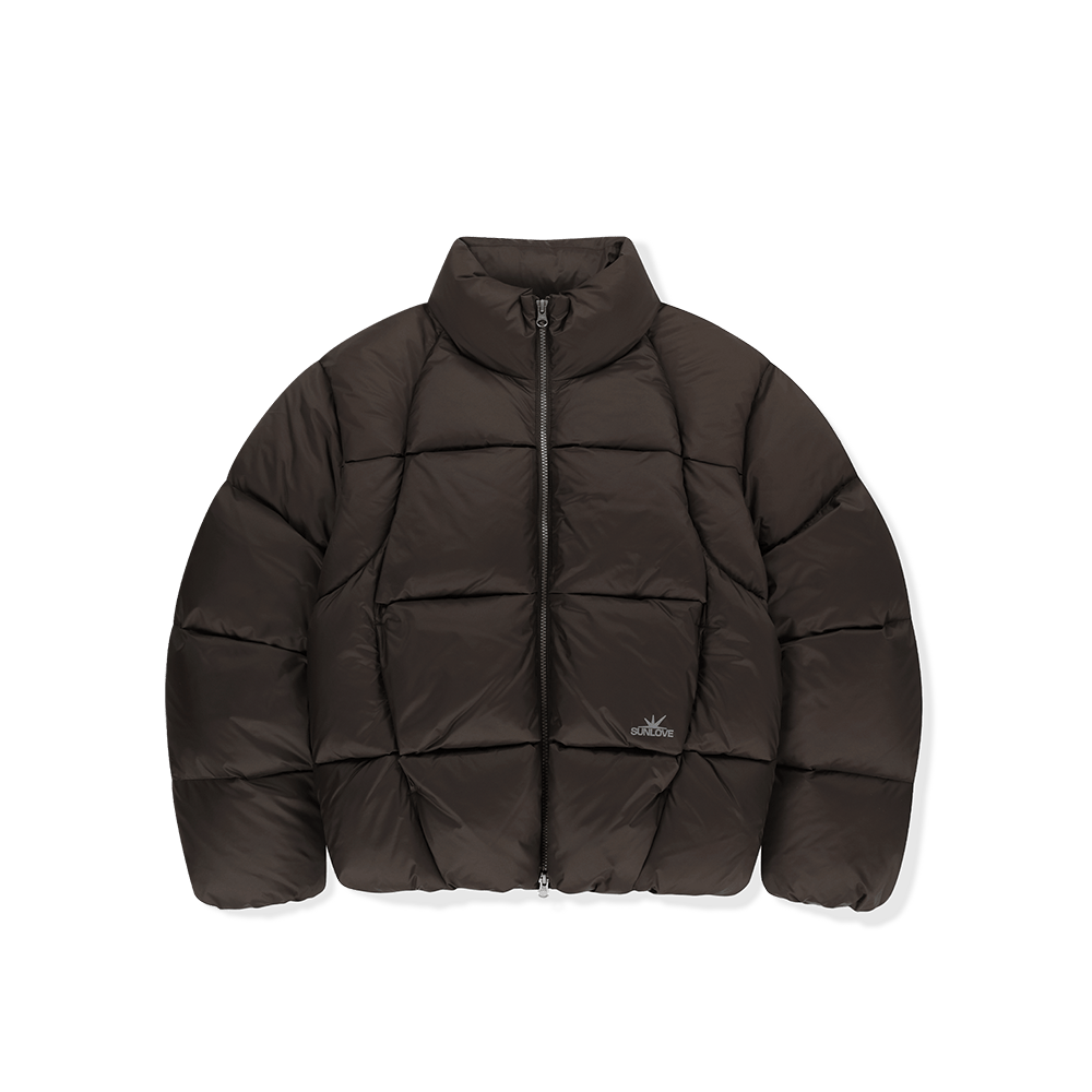 SL263OOWHS01BR [5% 적립] sunlovetour Toray Slice Down Jacket Brown
