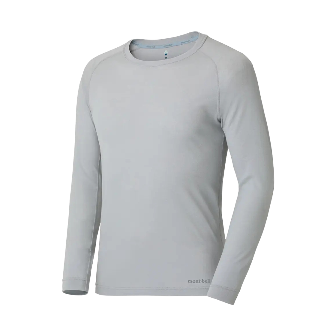 1107689 Montbell Core Spun Round Neck Shirt Silver