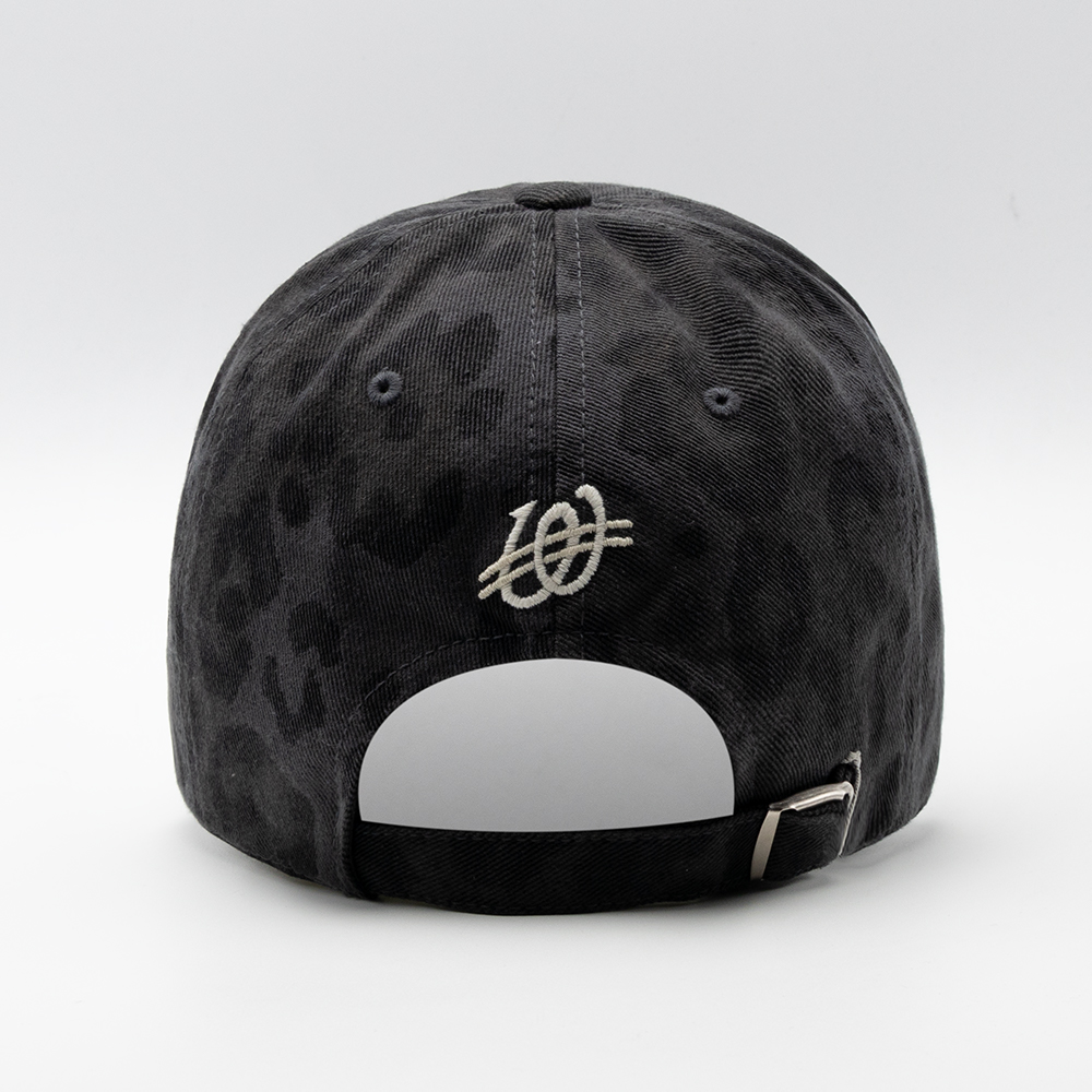 위얼드월드 본투비 워시드 레오파드 볼캡 블랙(Weird World Born to Be Washed Leopard Ball Cap Black) - 4