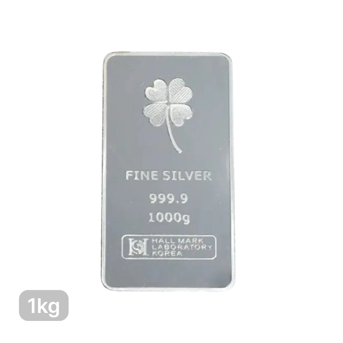 은 파인 실버 네잎클로버 실버바 999.9 1000g(Silver Fine Silver Four Leaf Silver Bar 999.9 1000g)