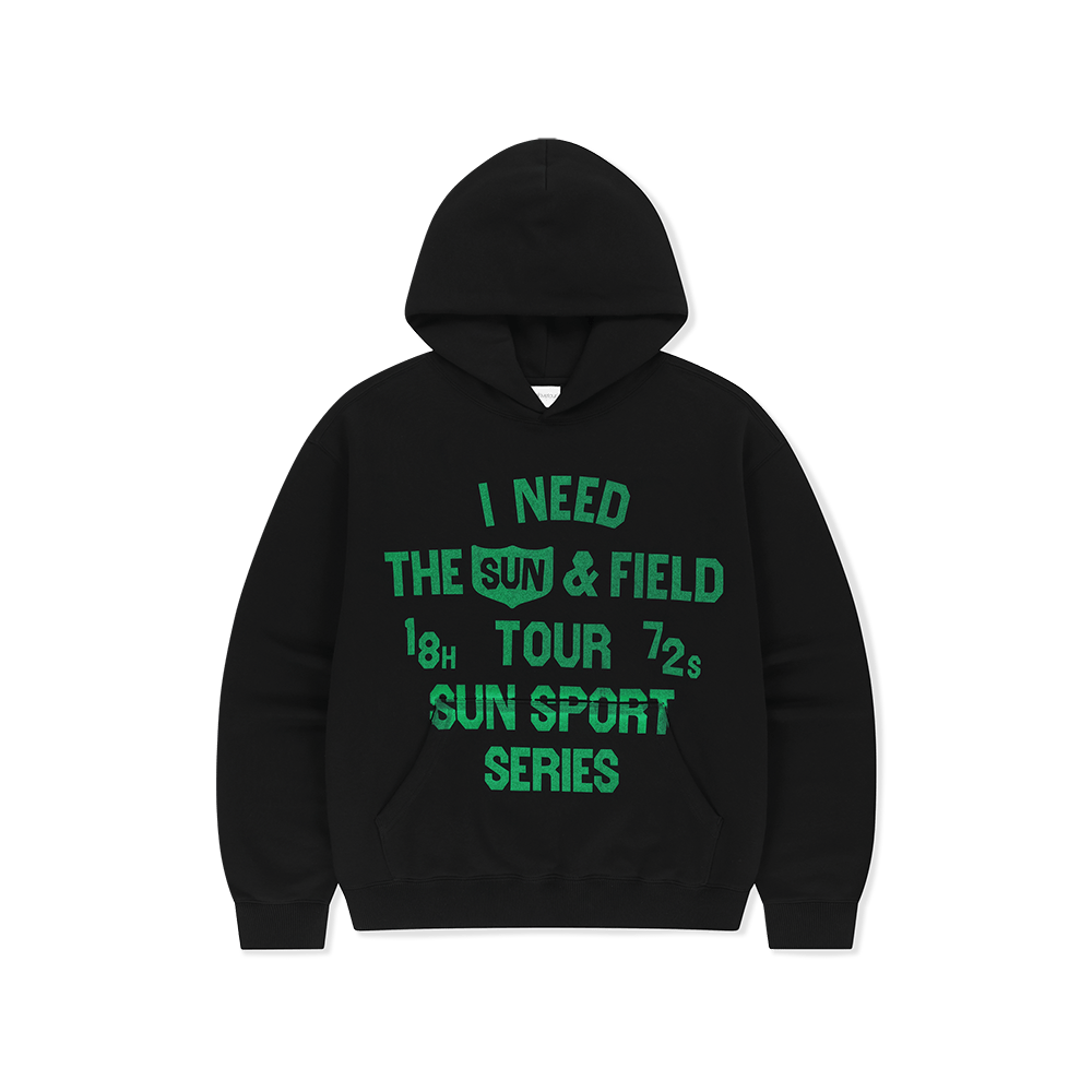 SL263TSWHO01BK [5% 적립] sunlovetour SUN and Field Hoodie Black
