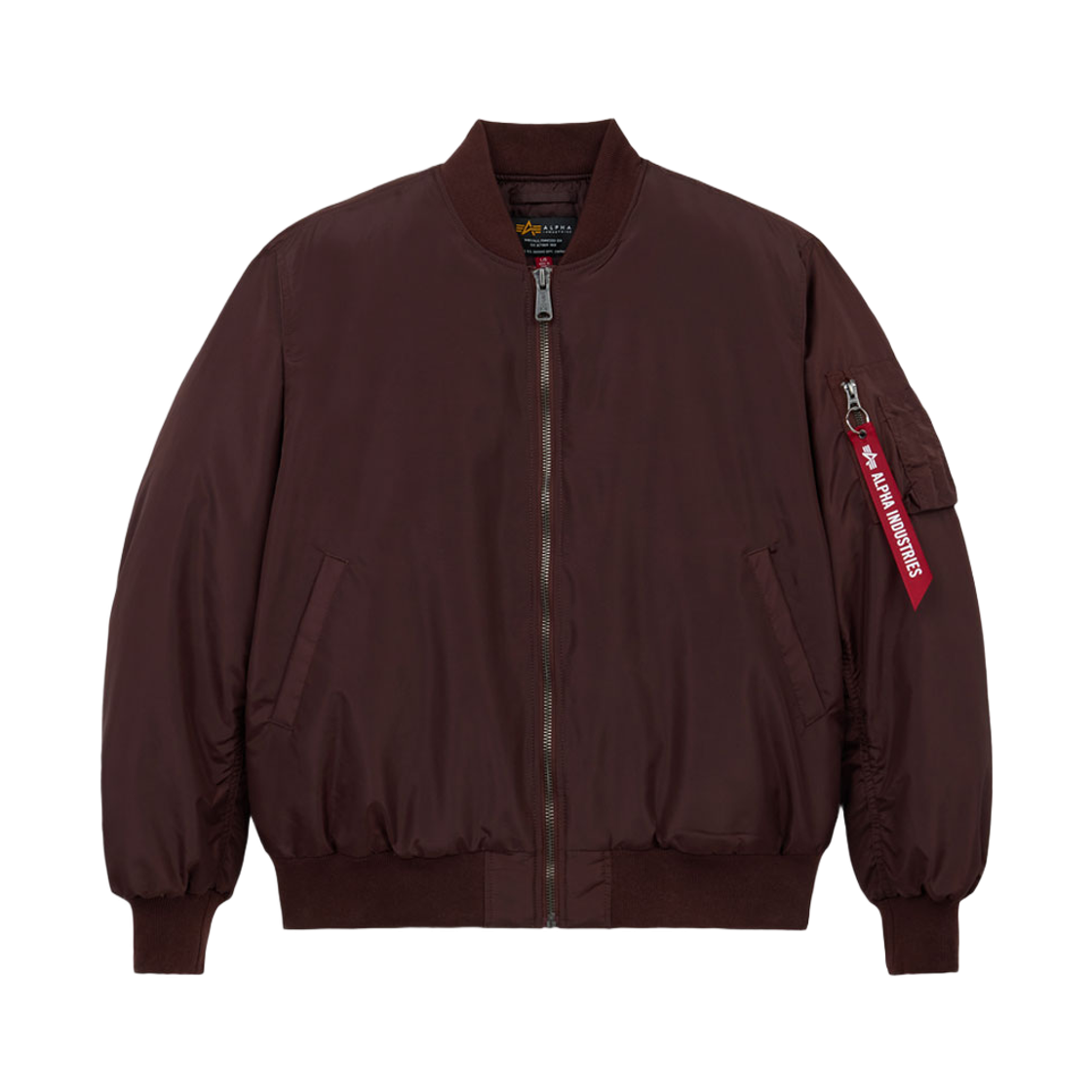 알파 인더스트리 MA-1 릴렉스 핏 플라이트 자켓 옥스포드 코코아(ALPHA INDUSTRIES MA-1 Relaxed Fit Flight Jacket Oxford Cocoa)