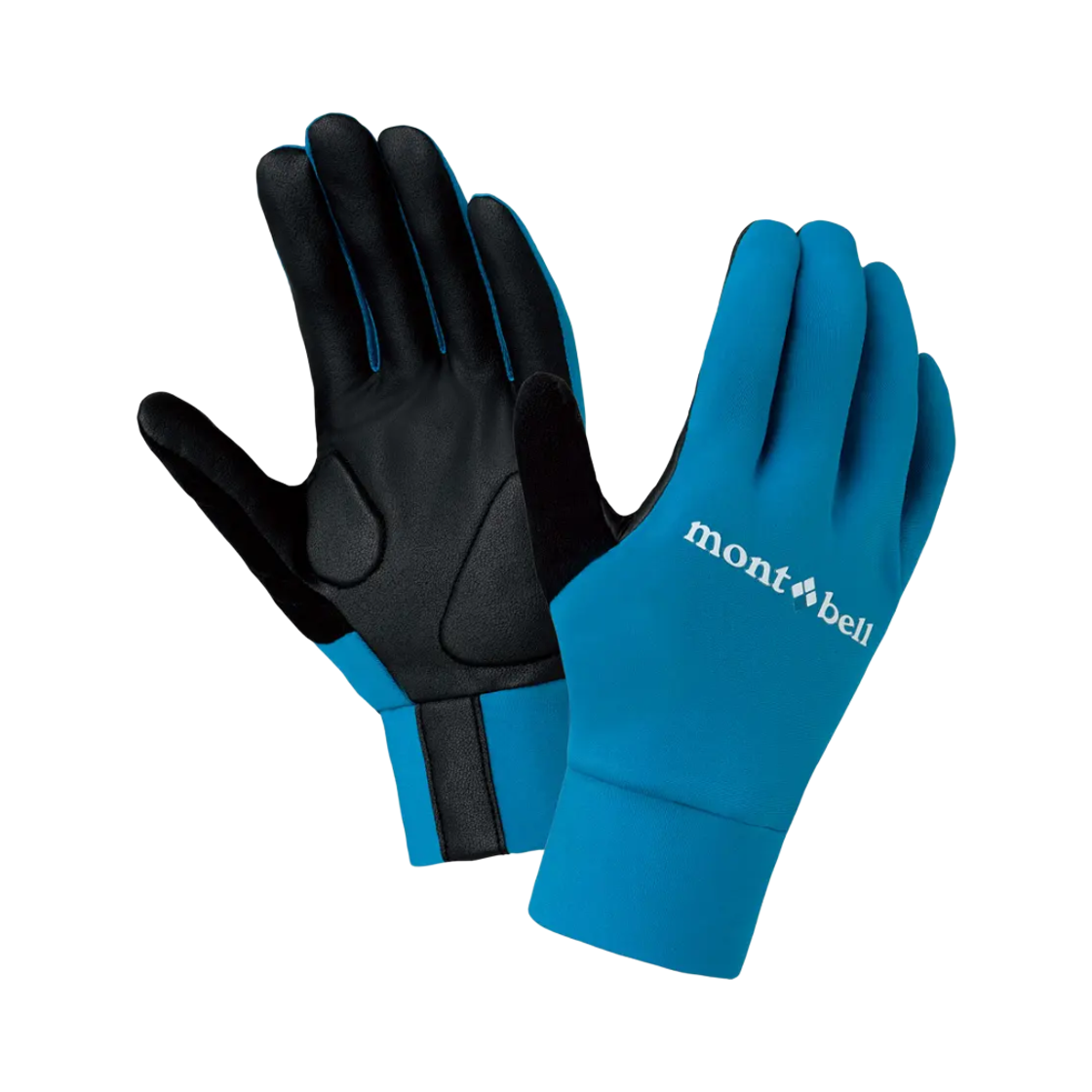 1130548 Montbell Cycling Trainer Gloves Cyan Blue
