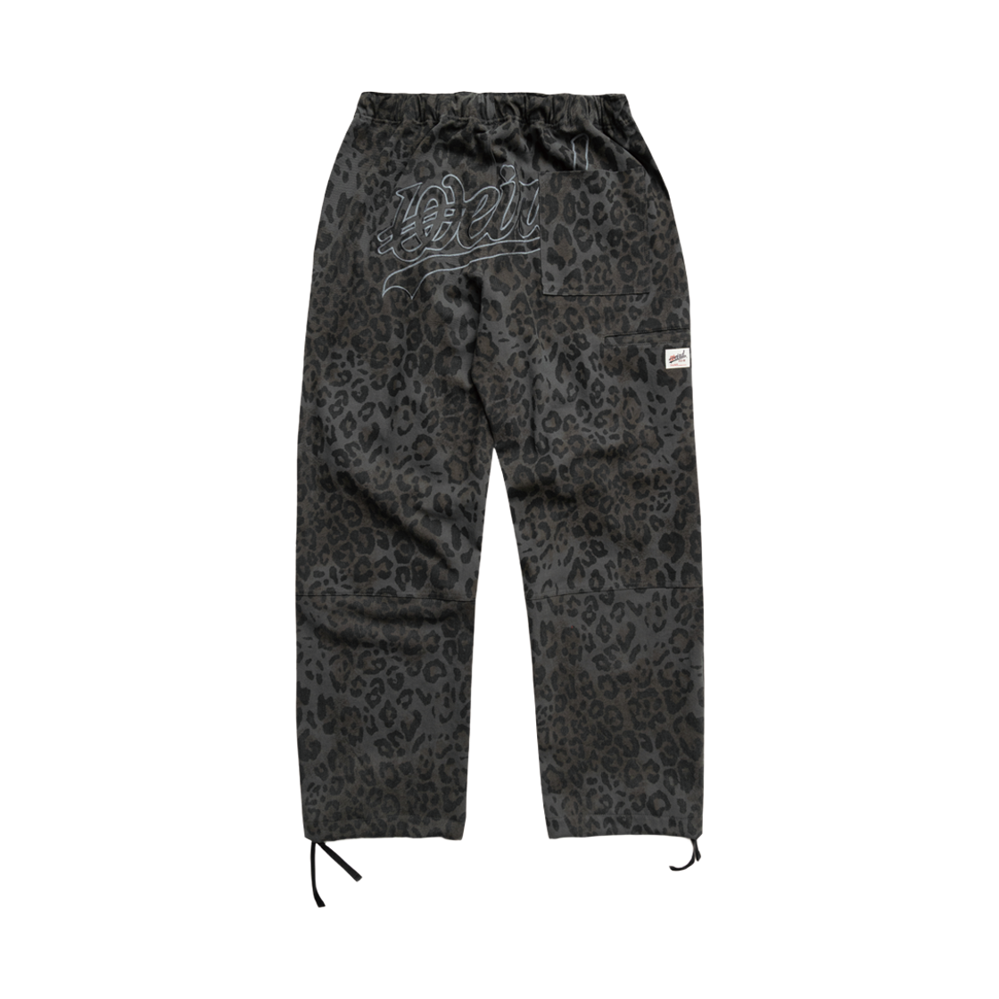 P00000PJ Weird World Washed Leopard Pants Black