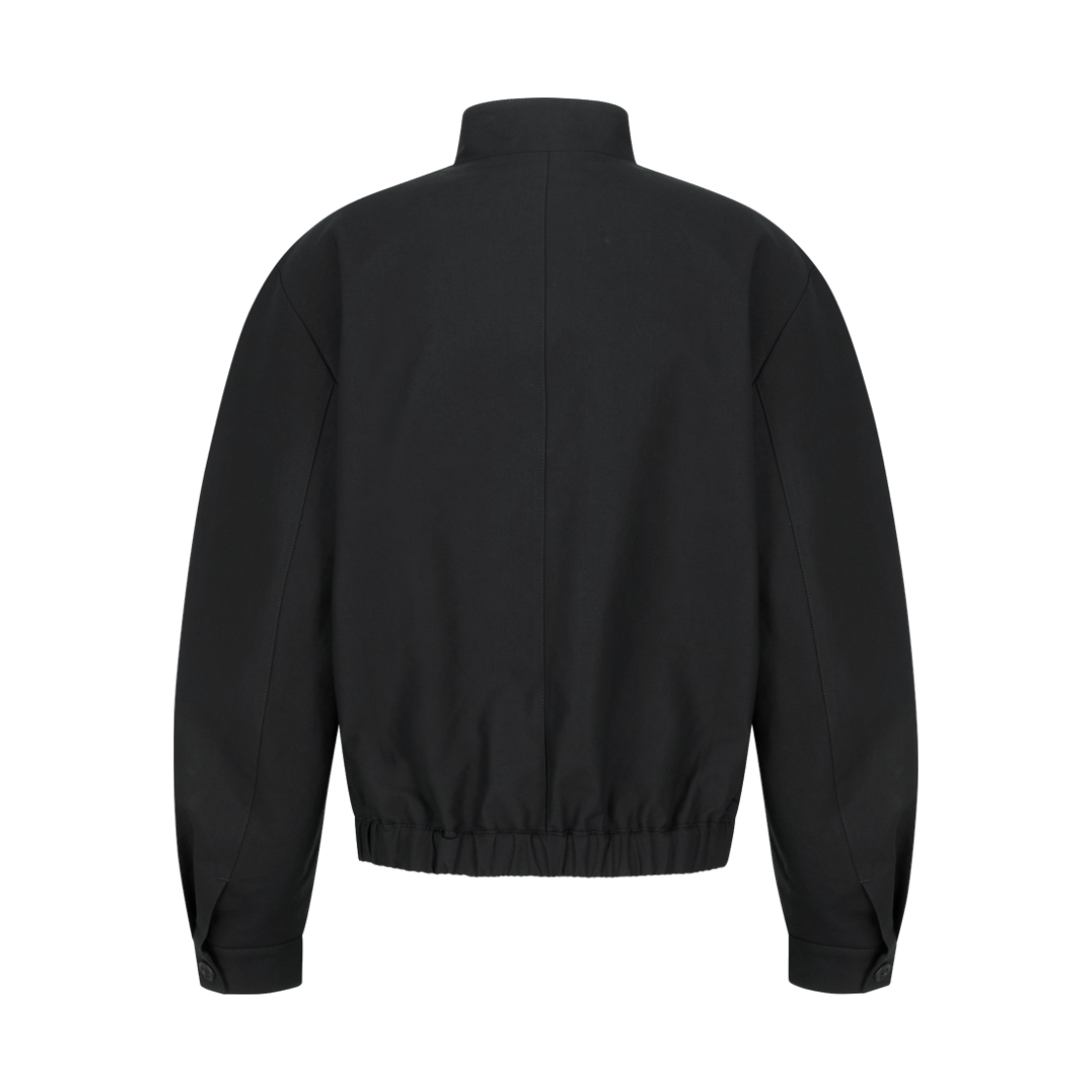 아모멘토 코튼 커브드 점퍼 블랙 - 26FW(Amomento Cotton Curved Jumper Black - 26FW) - 2