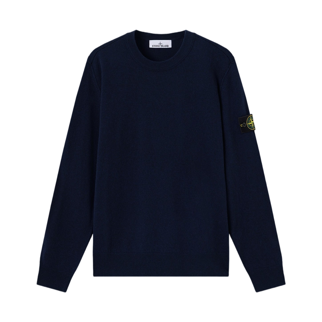 L2S1551000-21S00B4-V0020 Stone Island 5100021 Light RWS Geelong Wool Loose-Fit Crewneck Jumper with Ribbed Trims Navy Blue - 26FW