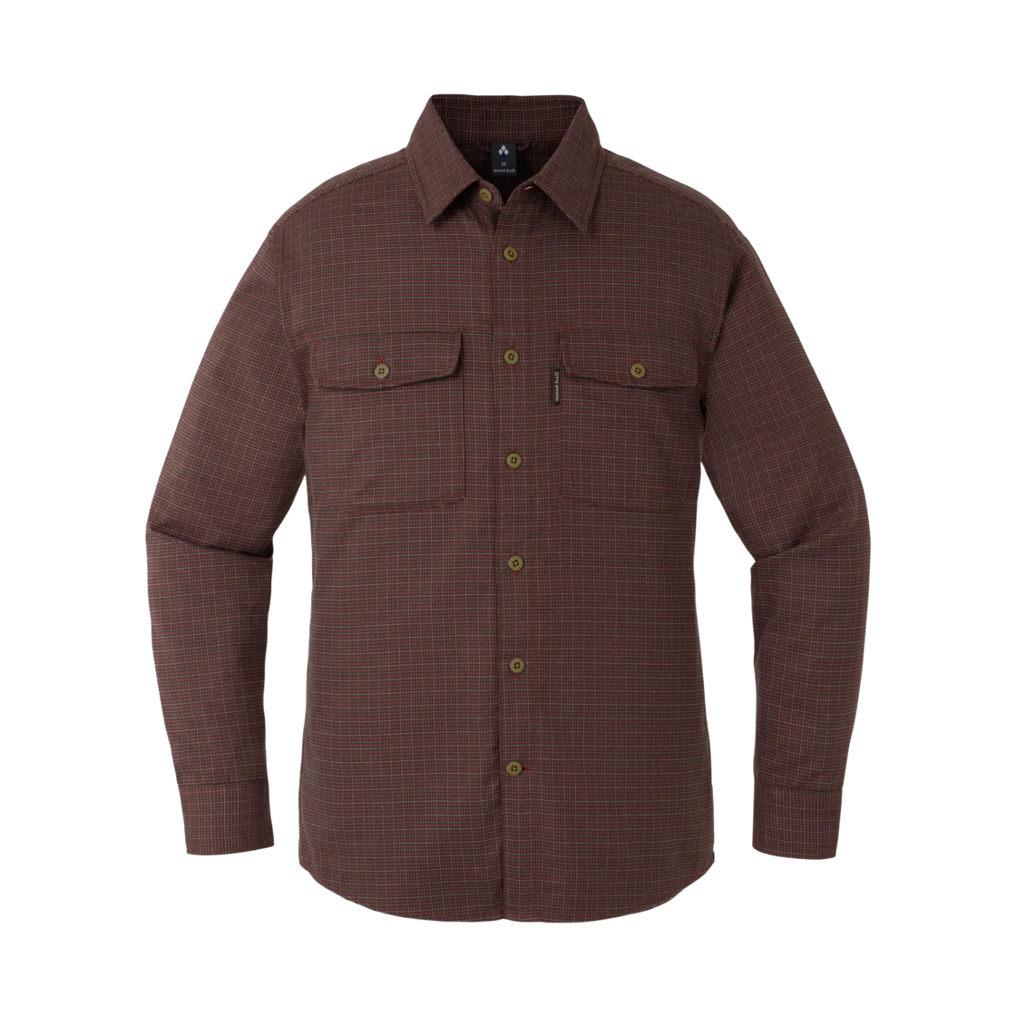 1114332 Montbell Wickron O.D. Shirt Wine Red 25