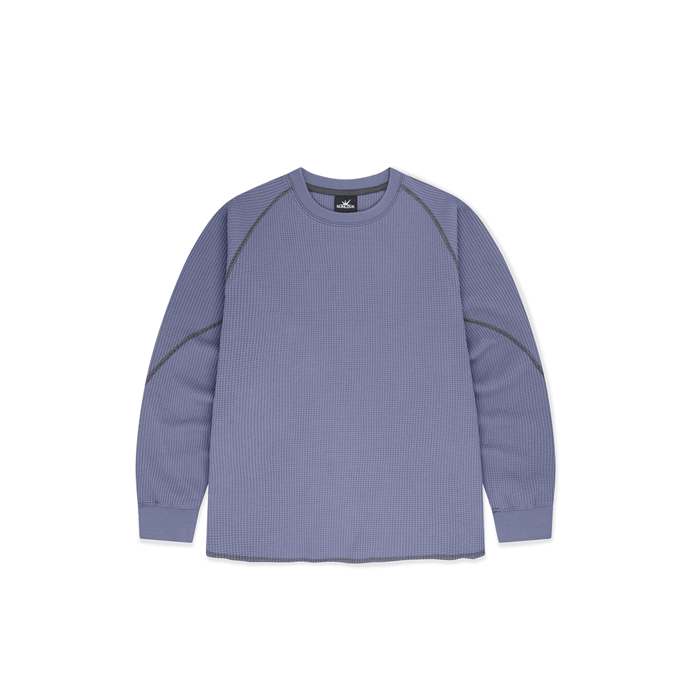 SL263TTSLT03PP [5% 적립] sunlovetour Aero Waffle LS Tee Purple