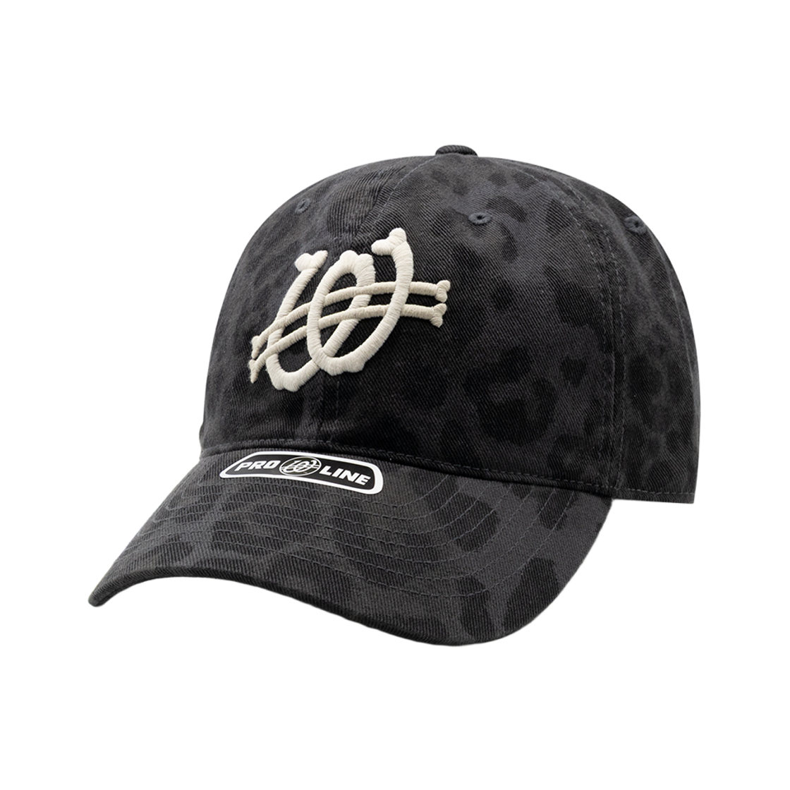 P00000PN Weird World Born to Be Washed Leopard Ball Cap Black