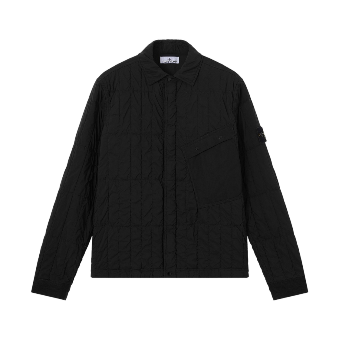 L2S1541000-14S0418-V0029 Stone Island 4100014 Ultralight Nylon Quilted-TC Quilted Padded Coach Jacket with Anti-Drop Black - 26FW