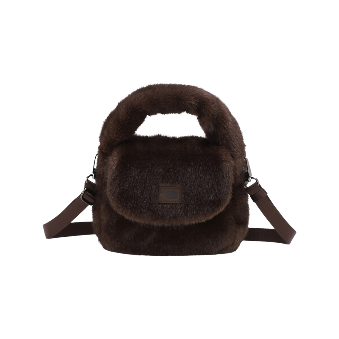 NN2PS74K The North Face White Label Bubbly Tote Bag Mini Fur Deep Taupe - 26FW
