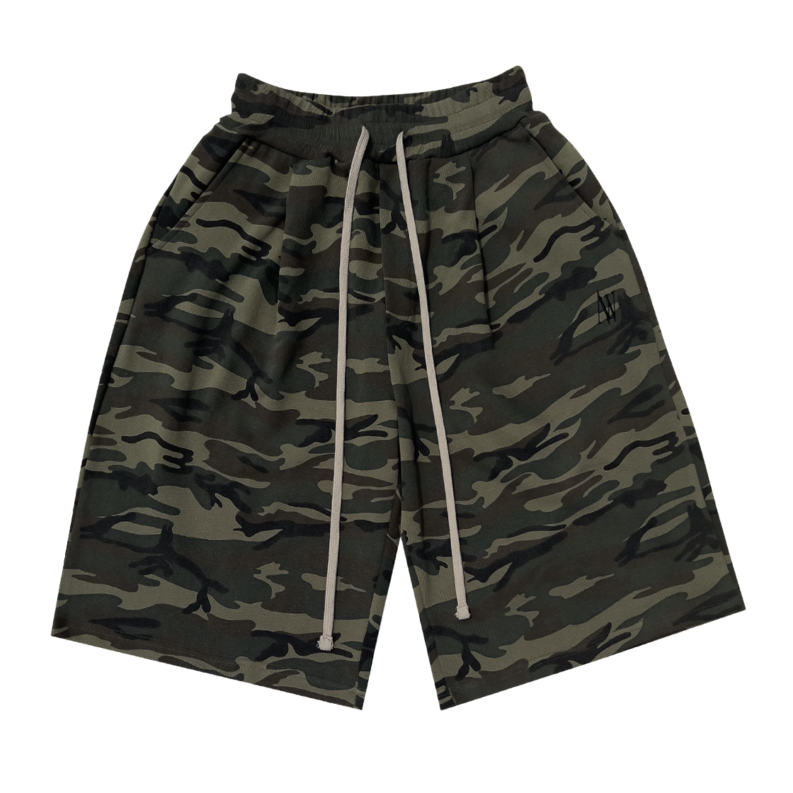 어텐션로우 에디션6. 3턱 벌룬핏 버뮤다 트레이닝 숏팬츠 카모(ATTENTIONROW Edition6. 3 Pleat Balloon Fit Bermuda Training Shorts Camo) - 2