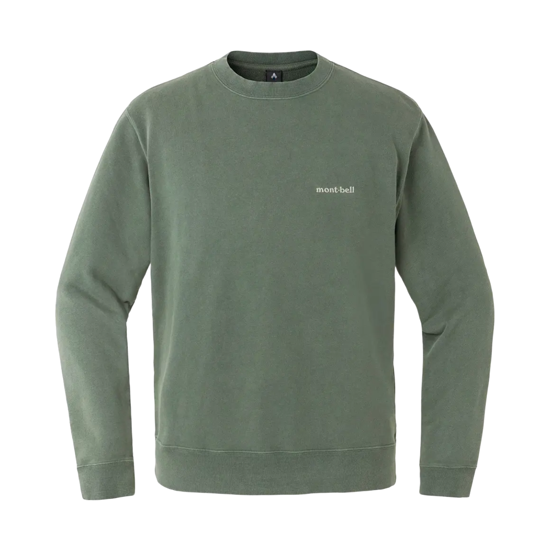 2104851 Montbell Washed Out Cotton Sweatshirt Light Green