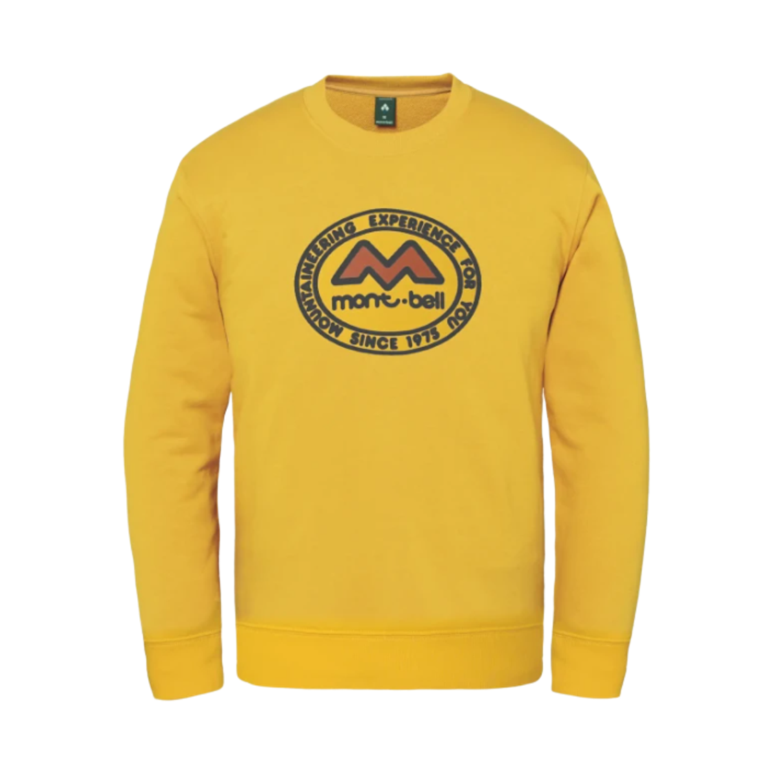 2104002 Montbell Cotton M Mark 50th Anniversary Sweatshirt Yellow