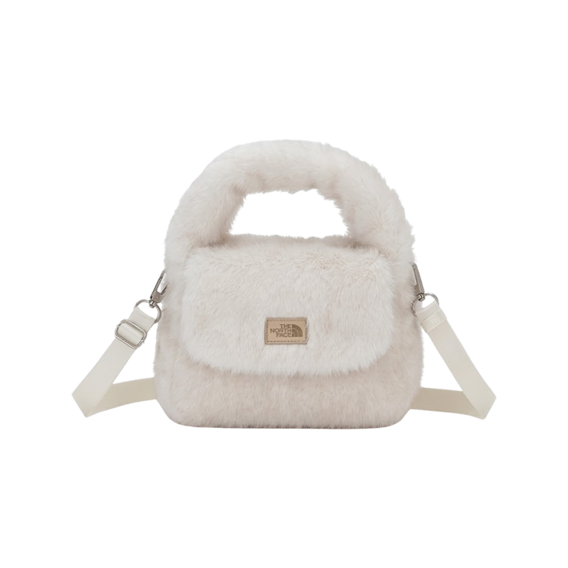 NN2PS74J The North Face White Label Bubbly Tote Bag Mini Fur Ivory - 26FW