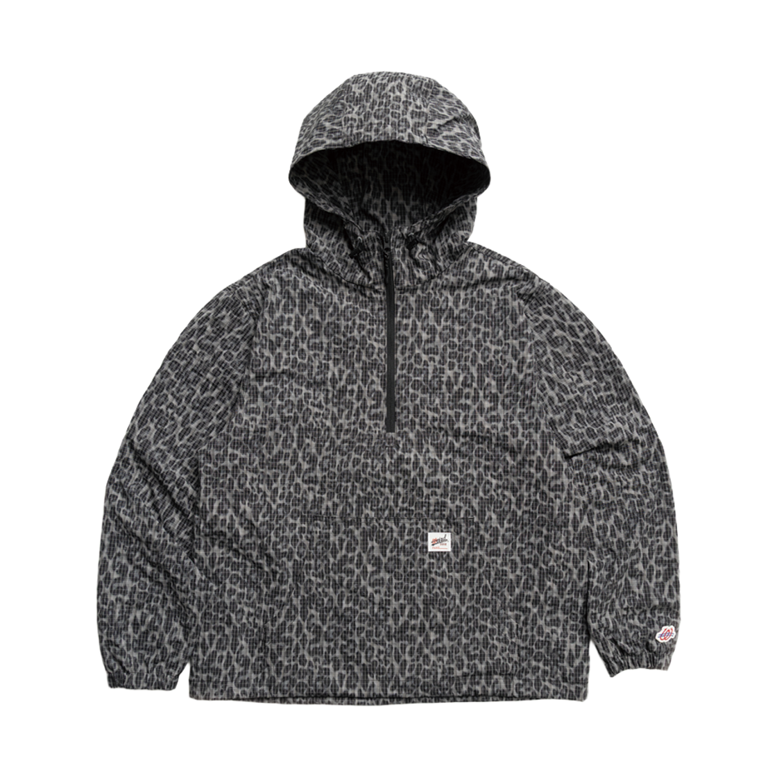 P00000PD Weird World Reflective Leopard Anorak Grey