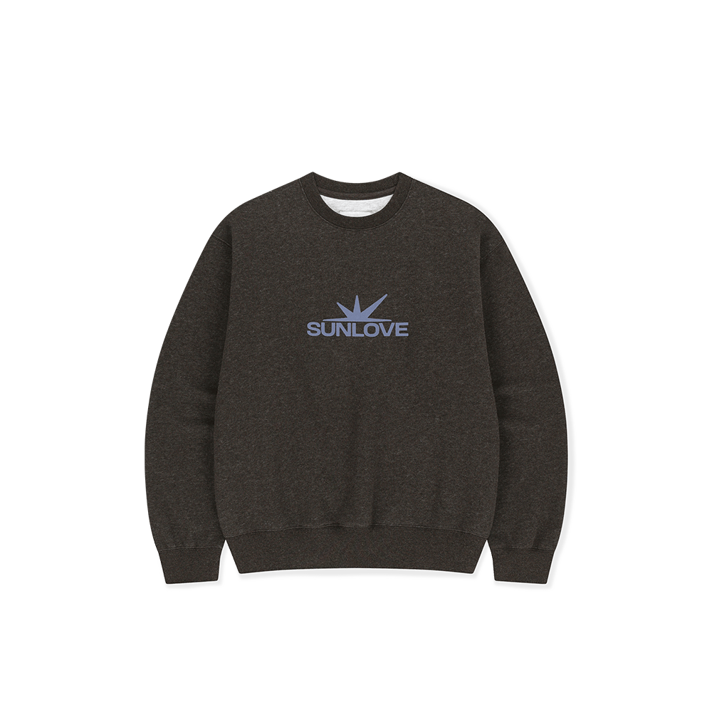 SL263TSWCW02HTC [5% 적립] sunlovetour Daybreak Logo Crew Heather Charcoal