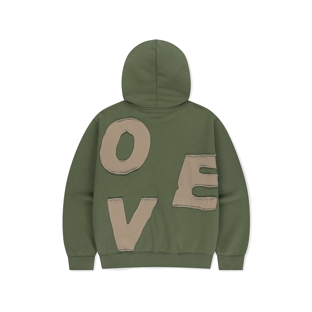 [5% 적립] 썬러브투어 캐피탈 브러쉬드 집 업 후디 올리브([5% 적립] sunlovetour Capital Brushed Zip Up Hoodie Olive) - 2