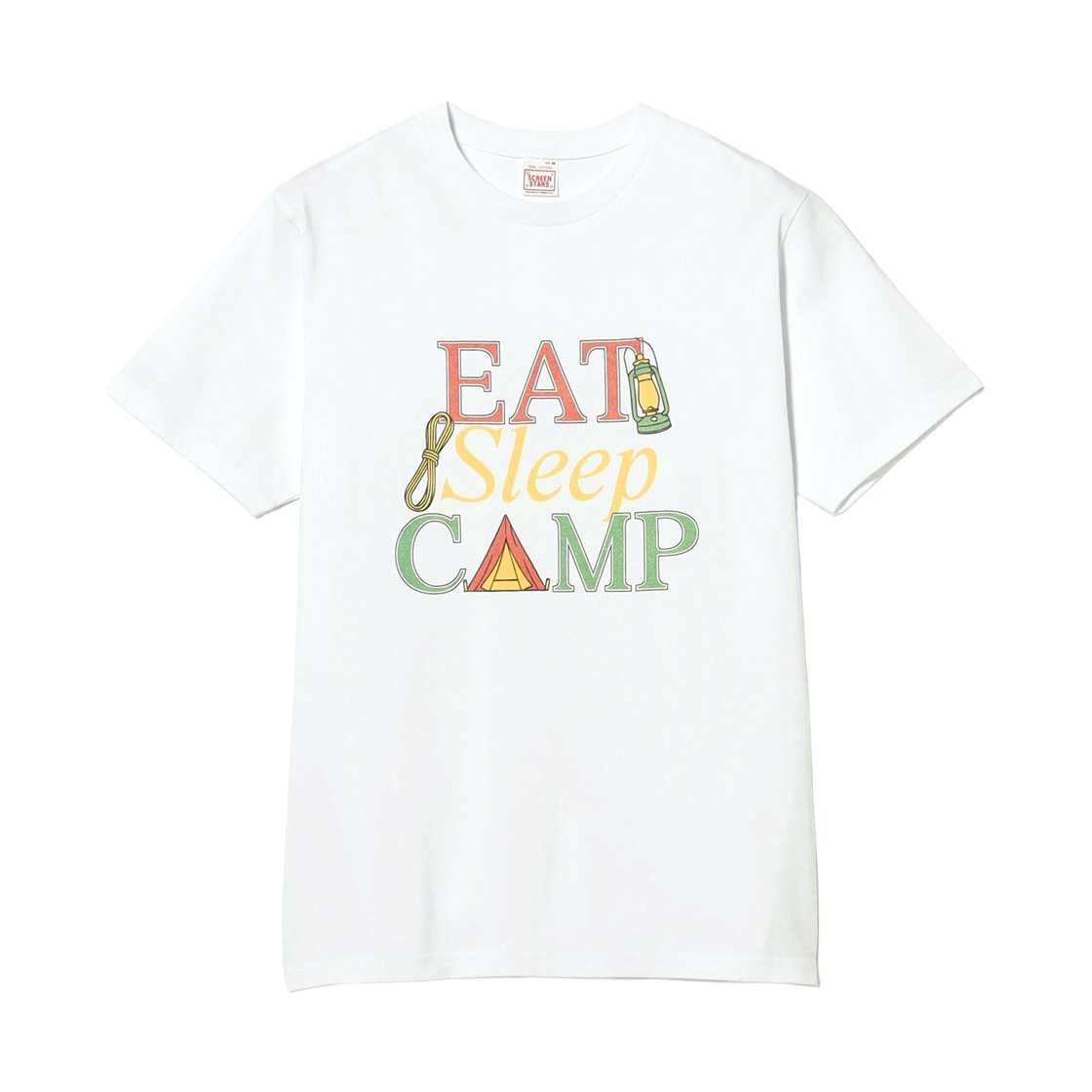 38-08-0124-146 Beams Plus x Screen Stars Print T-Shirt White