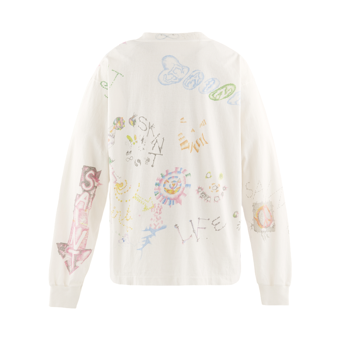 세인트 마이클 x 코코 스타 심즈 롱슬리브 티셔츠 코코 화이트 - 26AW(Saint Mxxxxxx x Coco Star Sims L/S T-Shirt Coco White - 26AW) - 2