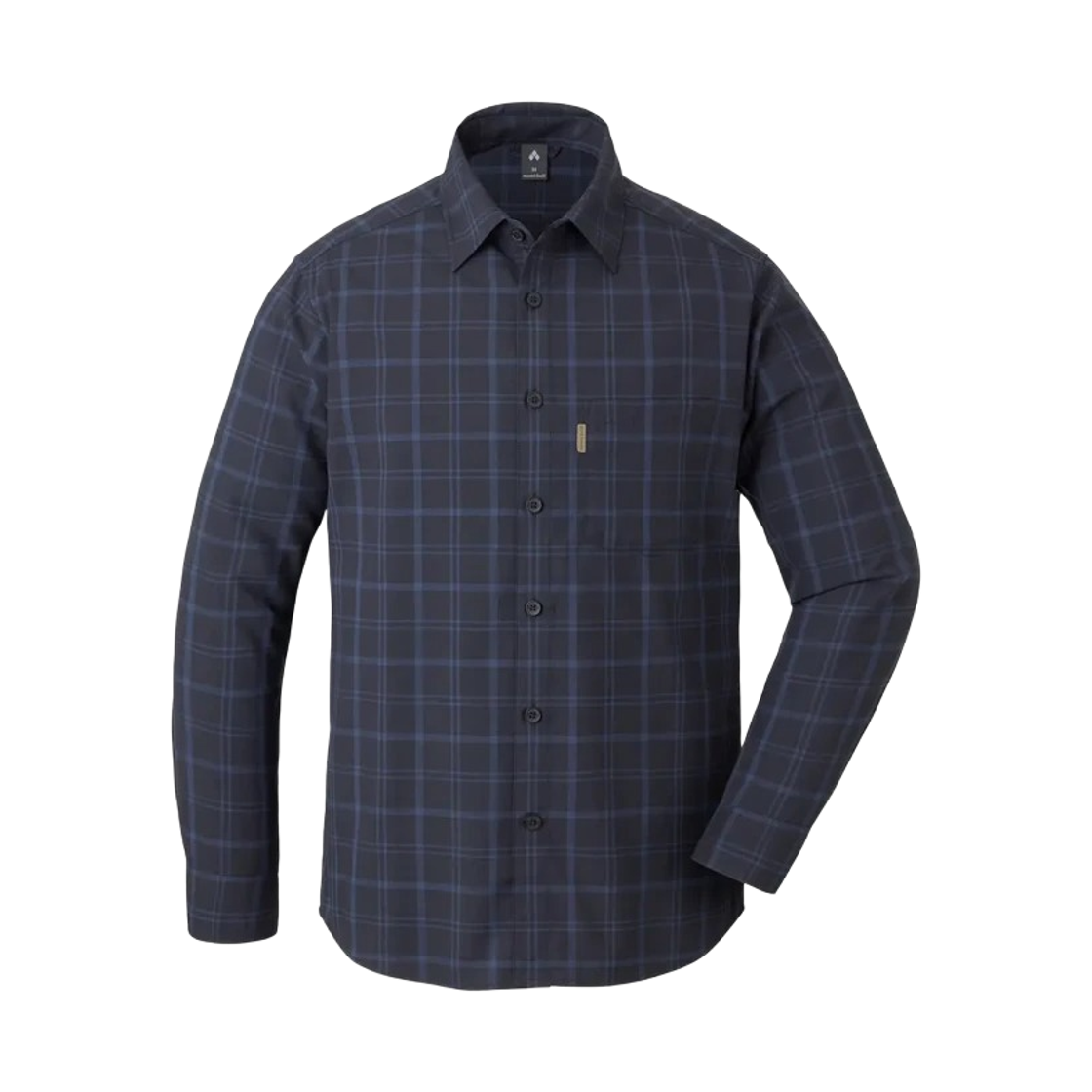 1114621 Montbell Merino Wool Light Long Sleeve Shirt Navy