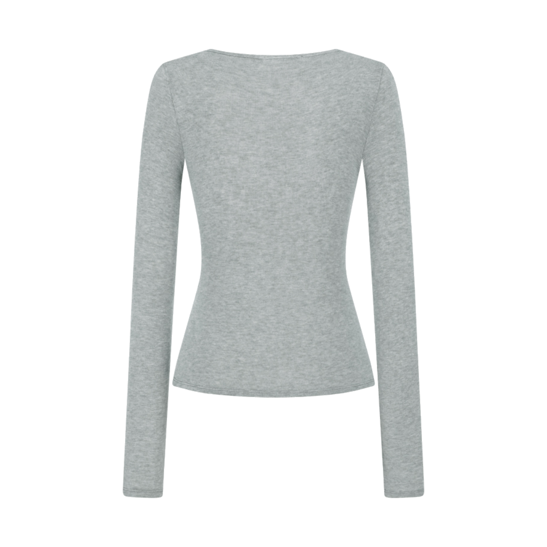 아모멘토 우먼 라운드 티셔츠 그레이 - 26FW(Amomento Women Round T-Shirt Grey - 26FW) - 2