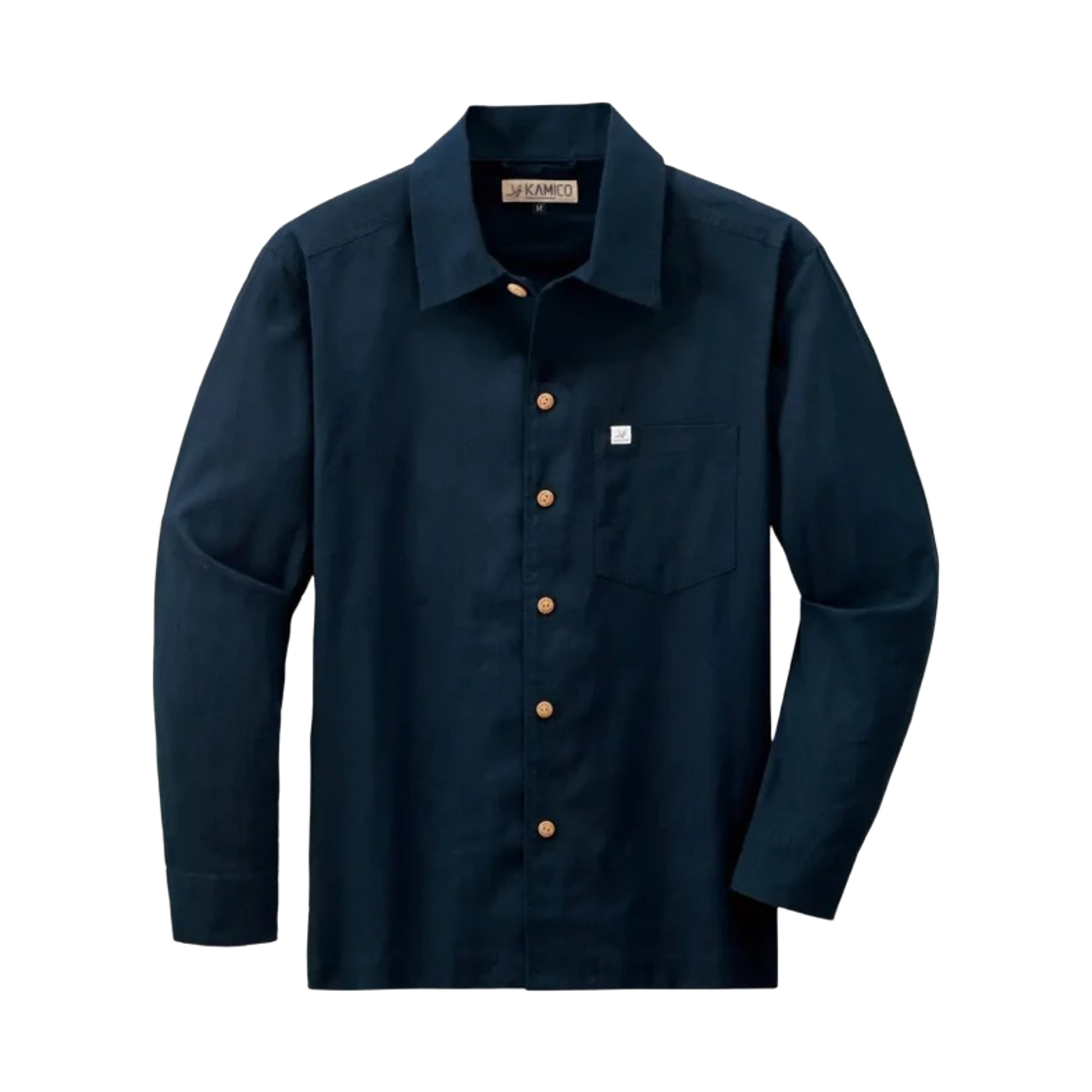 2104586 Montbell Kamico Open Collar Shirt Indigo