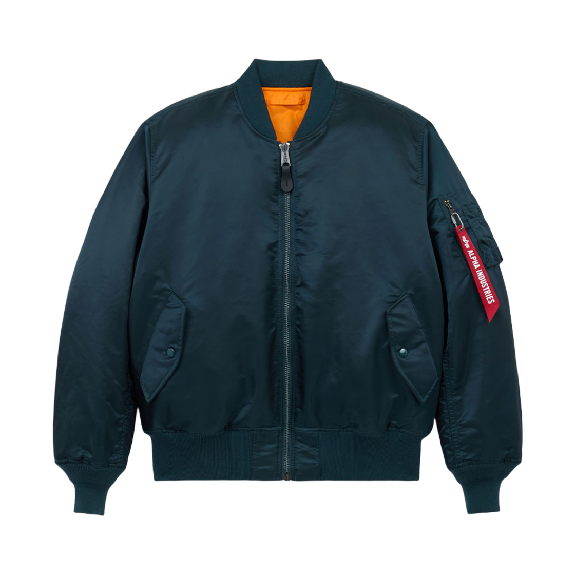 알파 인더스트리 MA-1 헤리티지 핏 플라이트 자켓 미드나잇 틸(ALPHA INDUSTRIES MA-1 Heritage Fit Flight Jacket Midnight Teal)