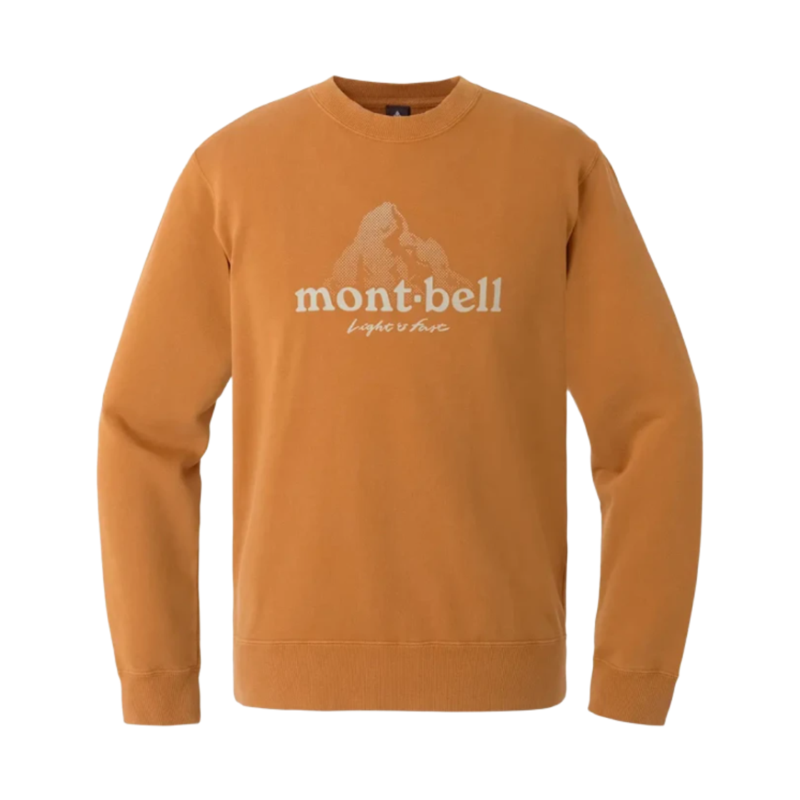 2104864 Montbell Washed Out Cotton Sweatshirt #1 Orange