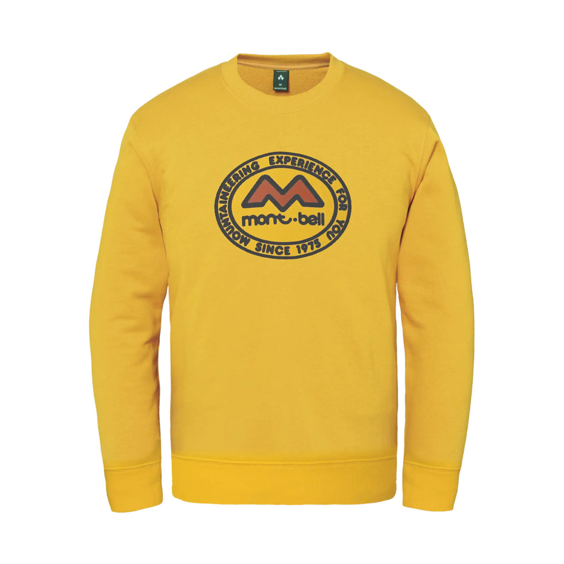 2304031 Montbell Cotton M Mark 50th Anniversary Sweatshirt Yellow