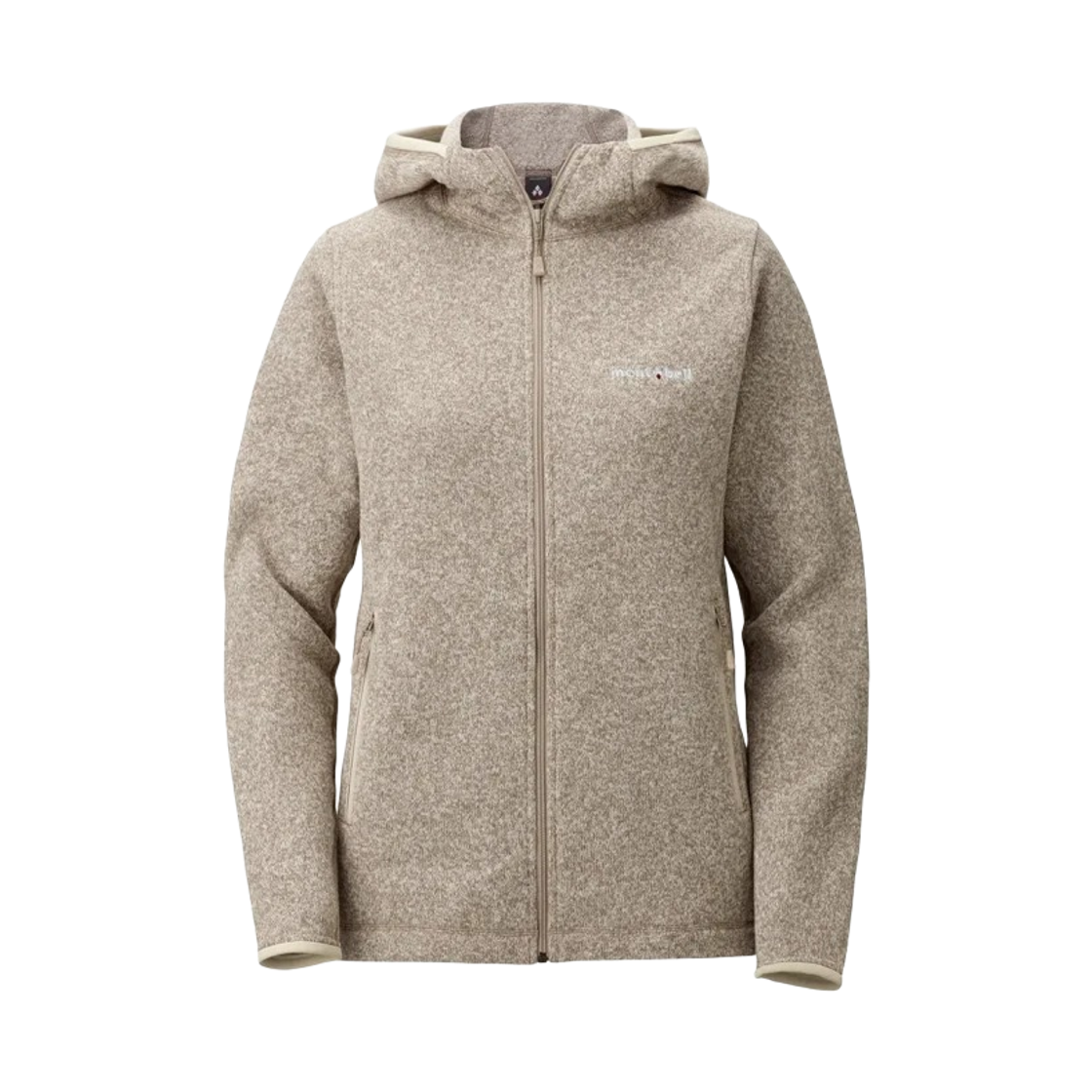 1106590 (W) Montbell Climaplus Knit Hooded Jacket Ivory