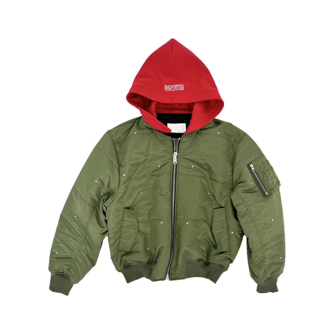 리버시블 봄버 (카키) XENOREPORT Bad Reversible Bomber Khaki