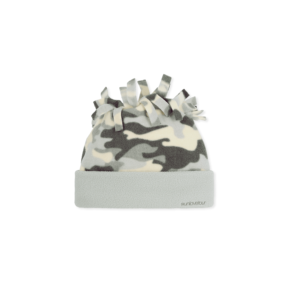 SL263FHWBE03CA [5% 적립] sunlovetour Tie Fleece Beanie Camo