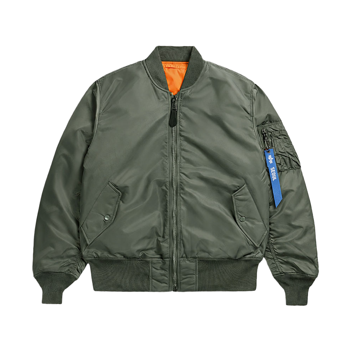 [KREAM 단독] 알파 인더스트리 MA-1 헤리티지 핏 플라이트 자켓 필드 그레이(ALPHA INDUSTRIES Ma-1 Heritage Fit Flight Jacket Field Gray)