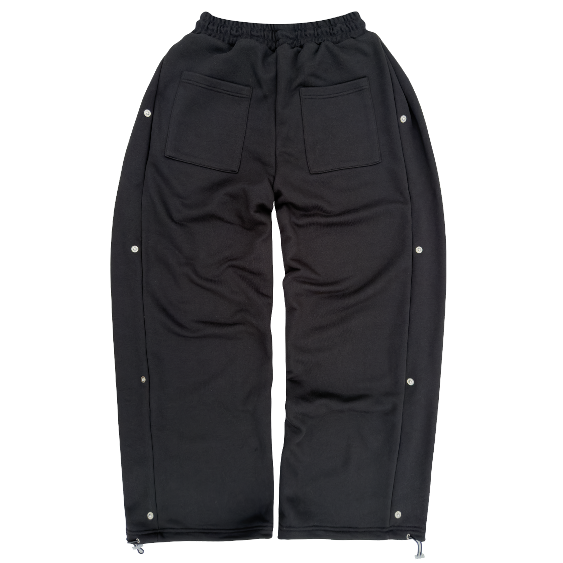 어텐션로우 AW 로고 사이드 스냅 와이드핏 트레이닝 팬츠 블랙(ATTENTIONROW AW Logo Side Snap Wide Fit Training Pants black) - 2