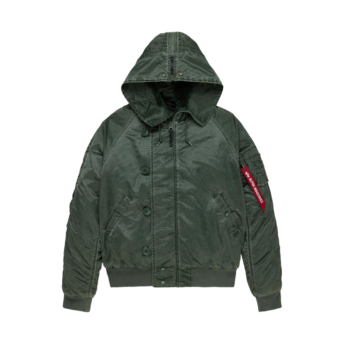 알파 인더스트리 N-2B 헤리티지 핏 파카 배틀워시 딥 포레스트(ALPHA INDUSTRIES N-2B Heritage Fit Parka Battlewash Deep Forest)
