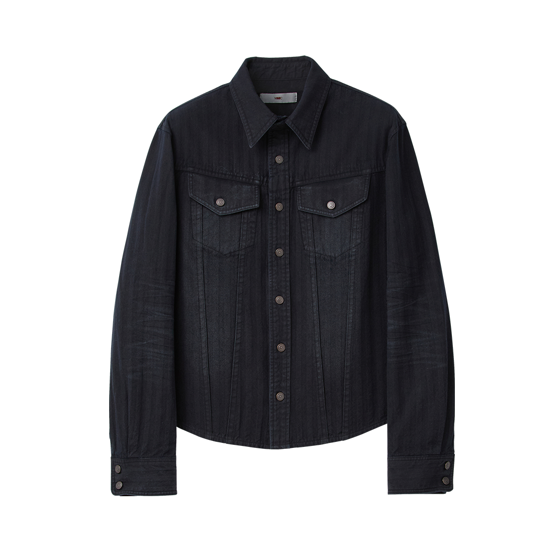 엠엠아이씨 릿지 헤링본 셔츠 네이비(MMIC Ridge Herringbone Shirt Navy)
