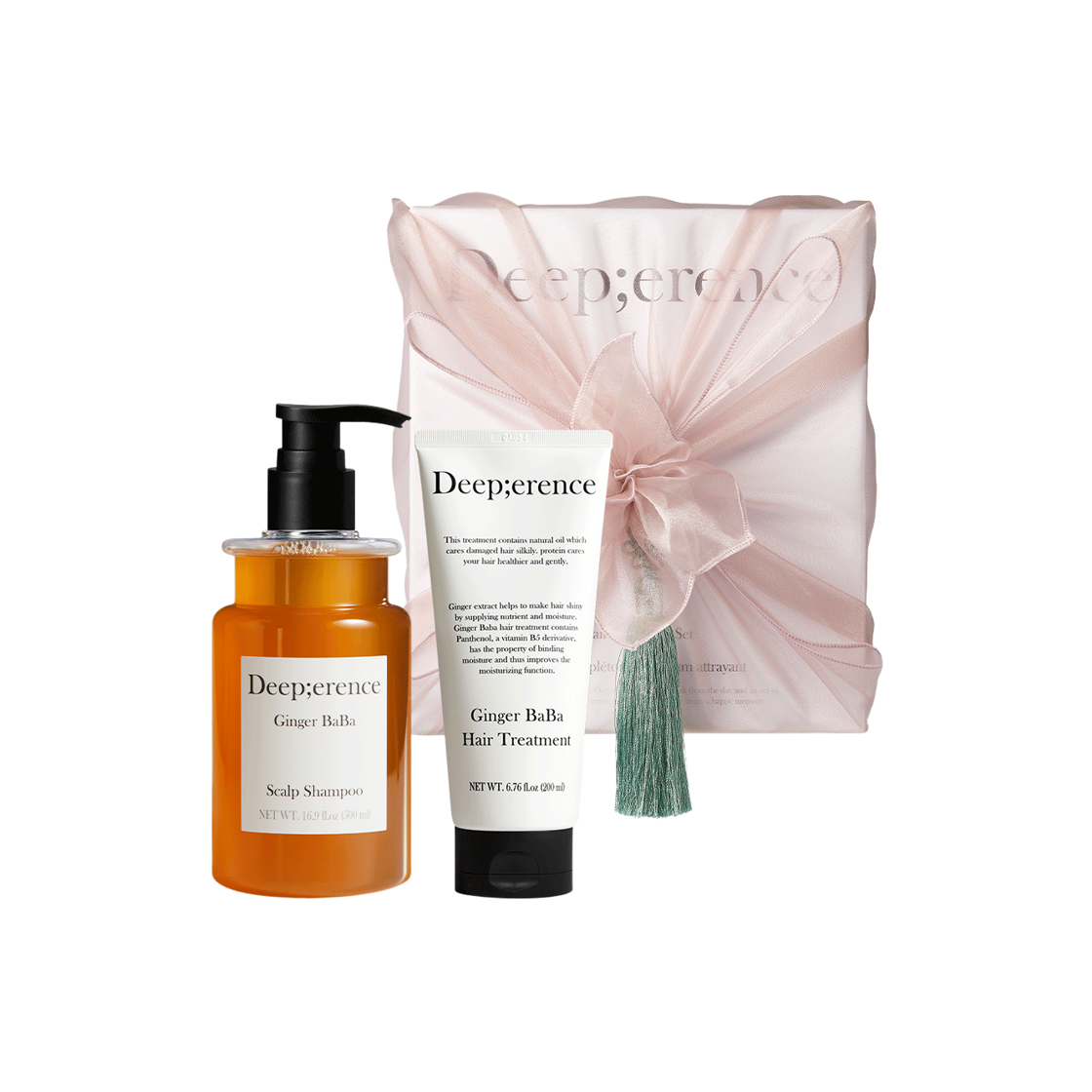 Haircare_07 Deeperence Ginger Baba Scalp Haircare Duo Set (Shampoo+Treatment)