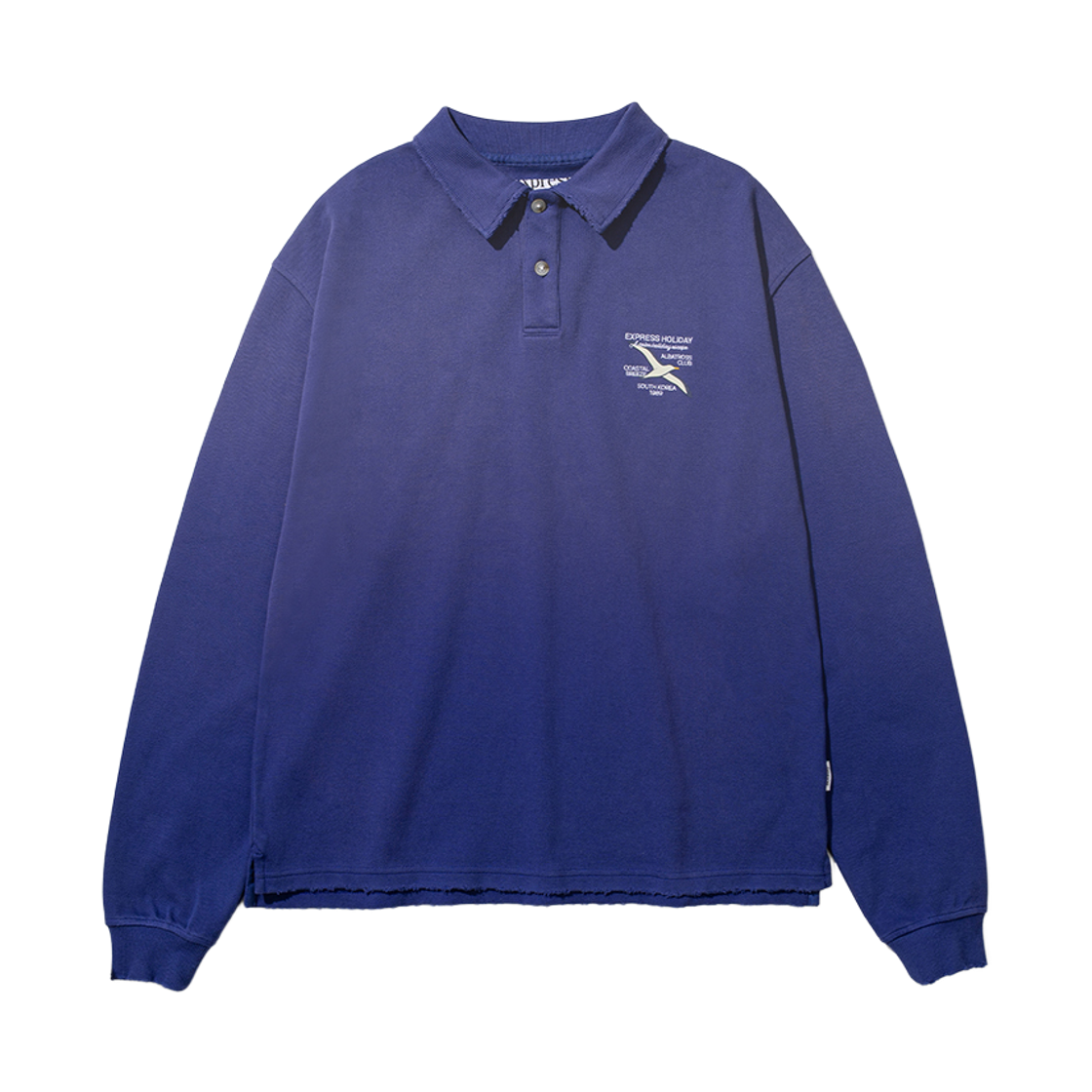 BFEHFWTS01BL Express Holiday Albatross Washed Pique Shirt Blue