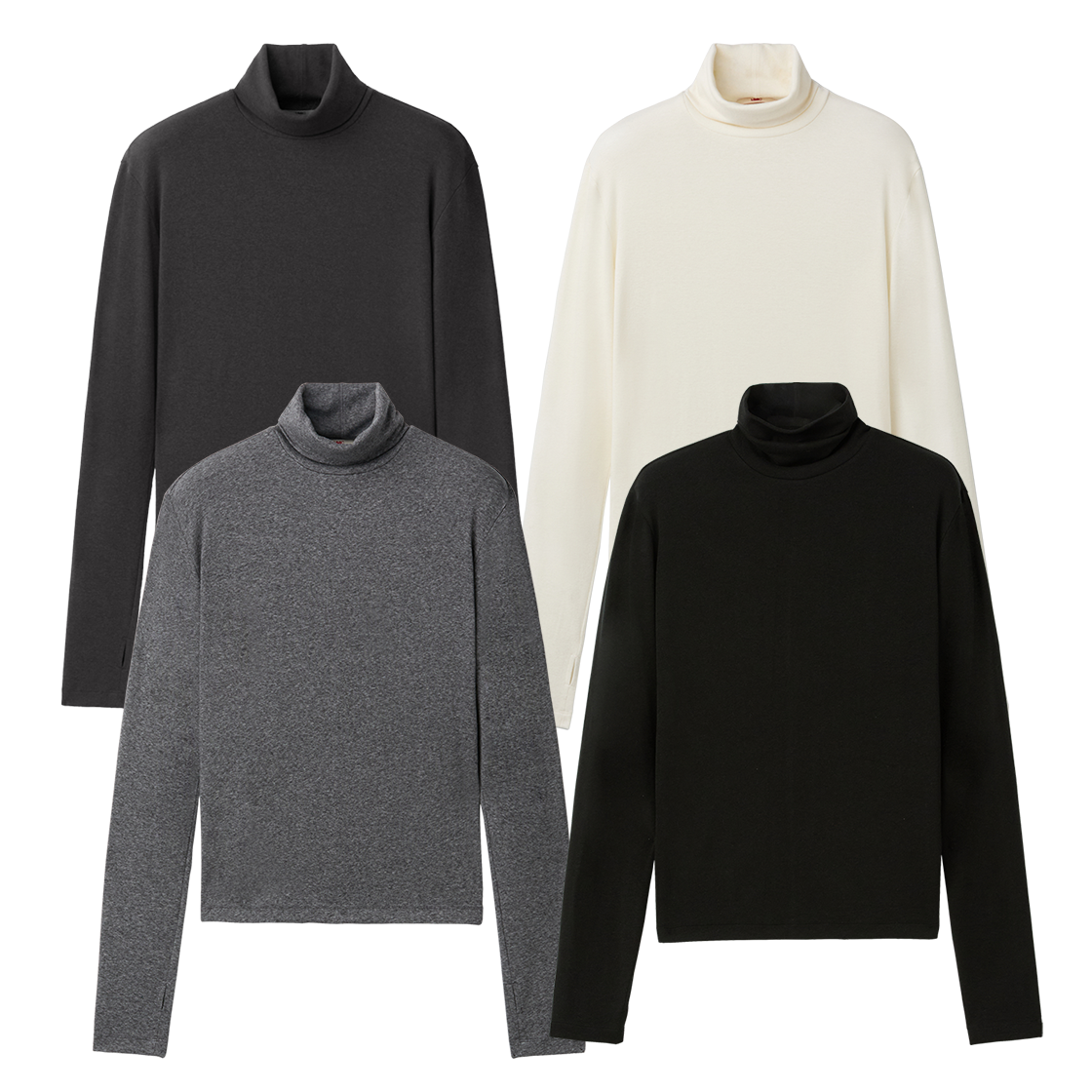 2C6-MM-MT-LS017 MMIC Layered Base Turtleneck 4 Color