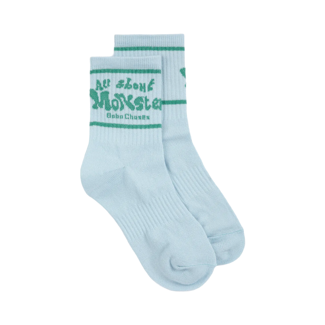 226AI003 (Kids) Bobo Choses All About Monsters Short Socks Light Blue