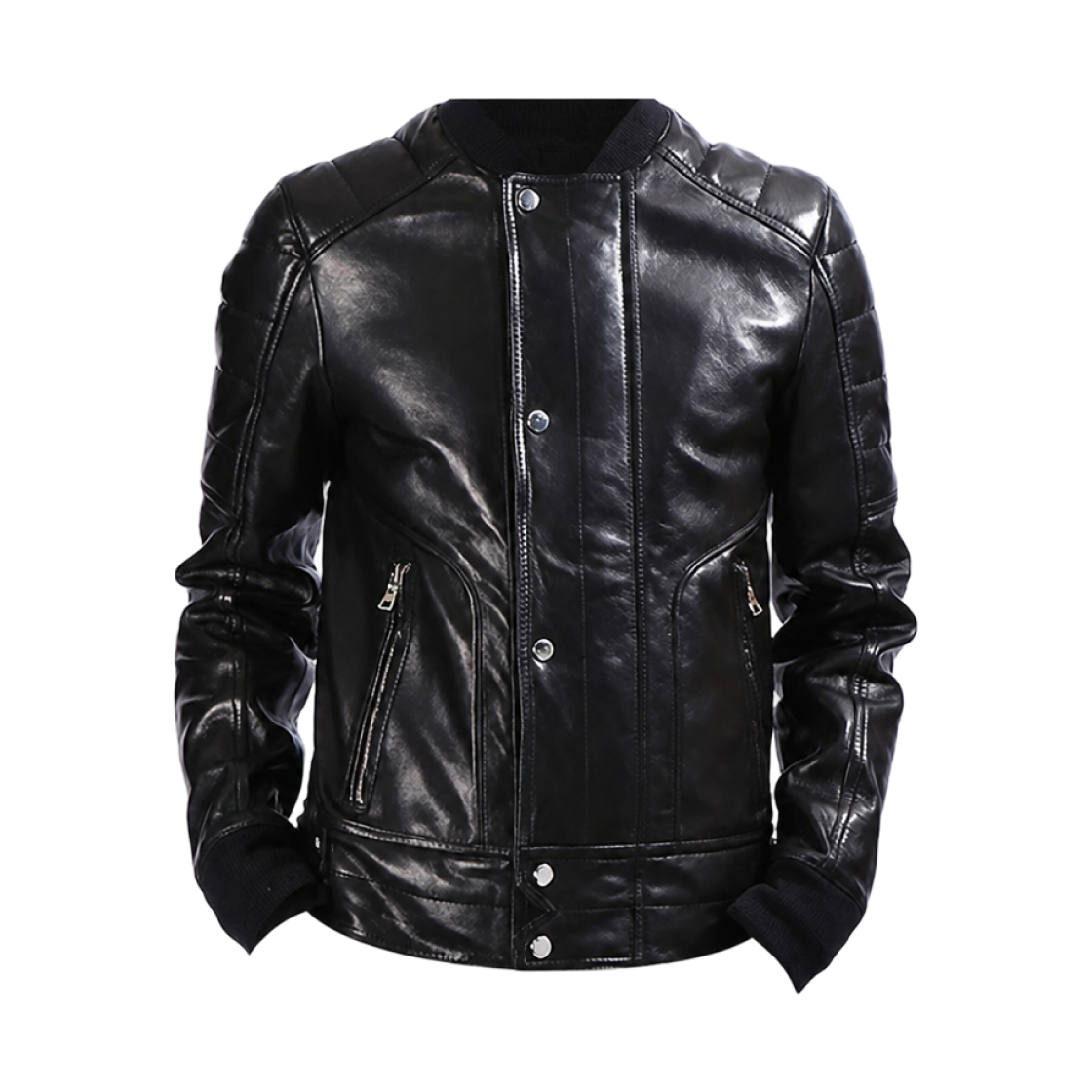 발망 퀴르 옴므 레더 자켓 블랙(Balmain Cuir Homme Leather Jacket Black)