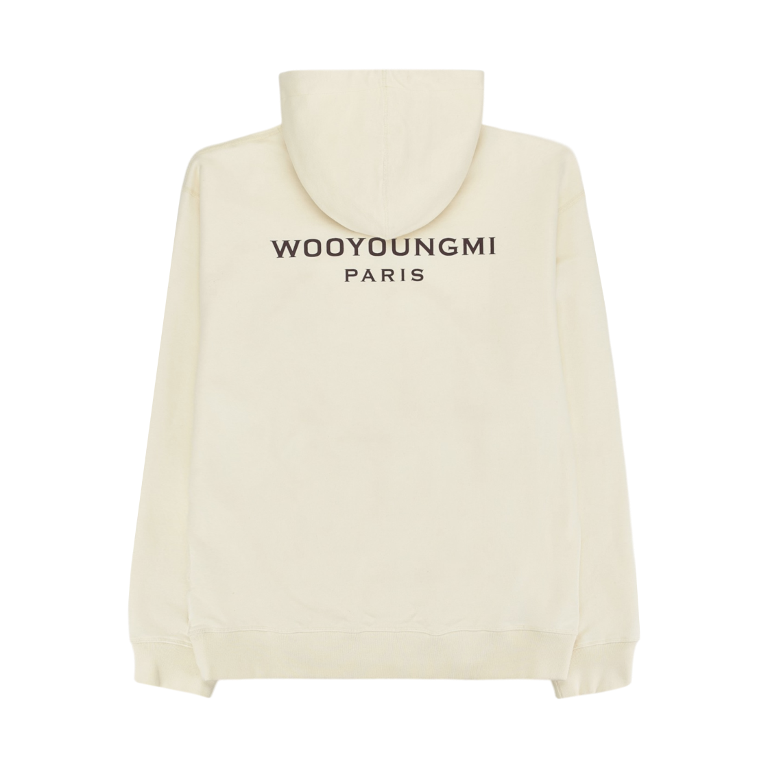 W253TS37724I Wooyoungmi Back Logo Hoodie Ivory - 25FW