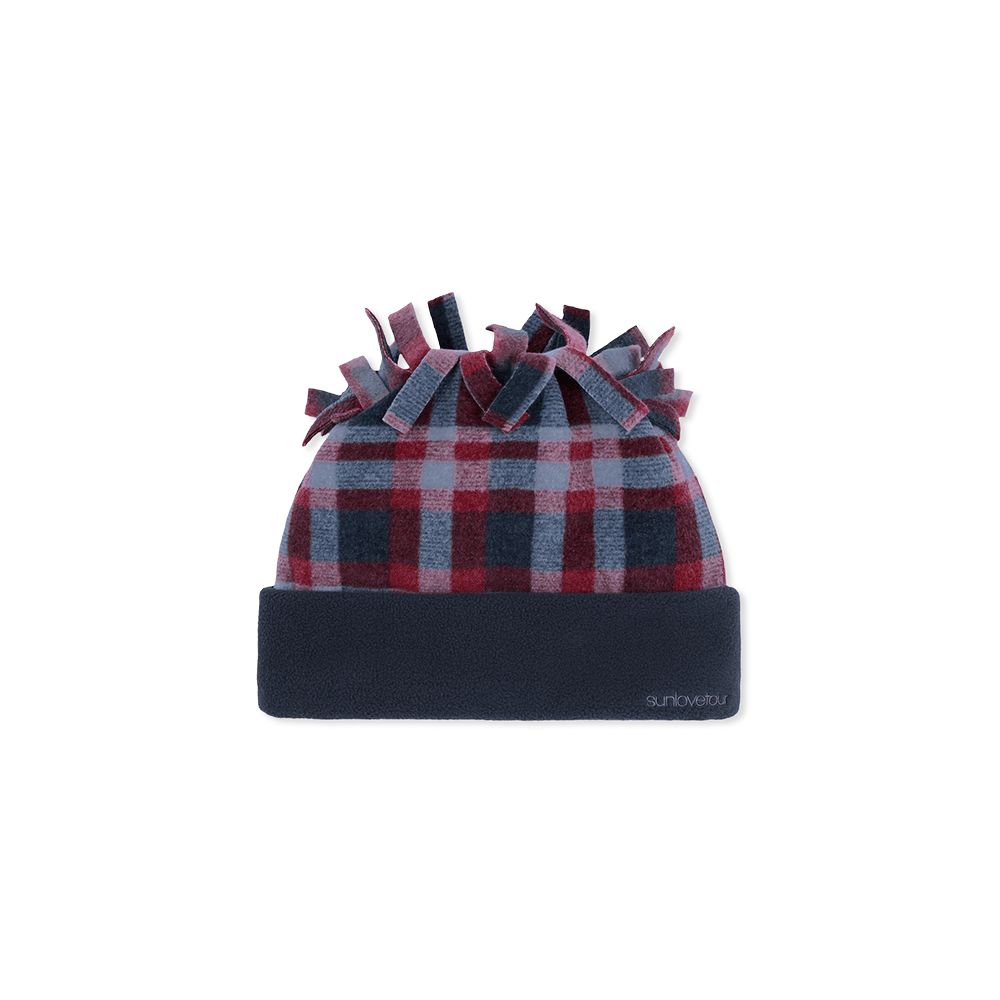 SL263FHWBE03NA [5% 적립] sunlovetour Tie Fleece Beanie Navy