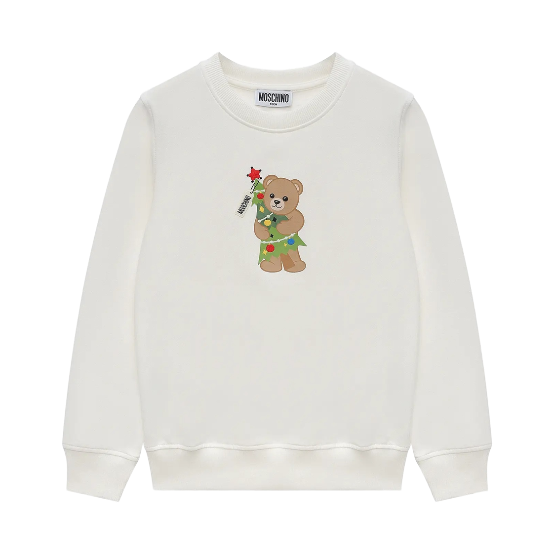 H5F08VLCA6110063 (Kids) Moschino Teddy Bear Sweatshirt White