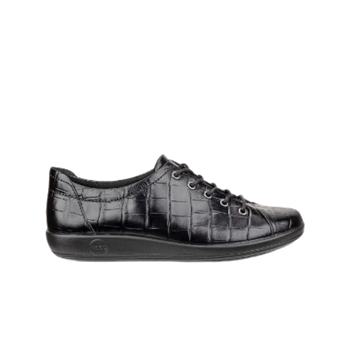 (W) 에코 소프트 2.0 레더 워킹 블랙((W) Ecco Soft 2.0 Leather Walking Black)