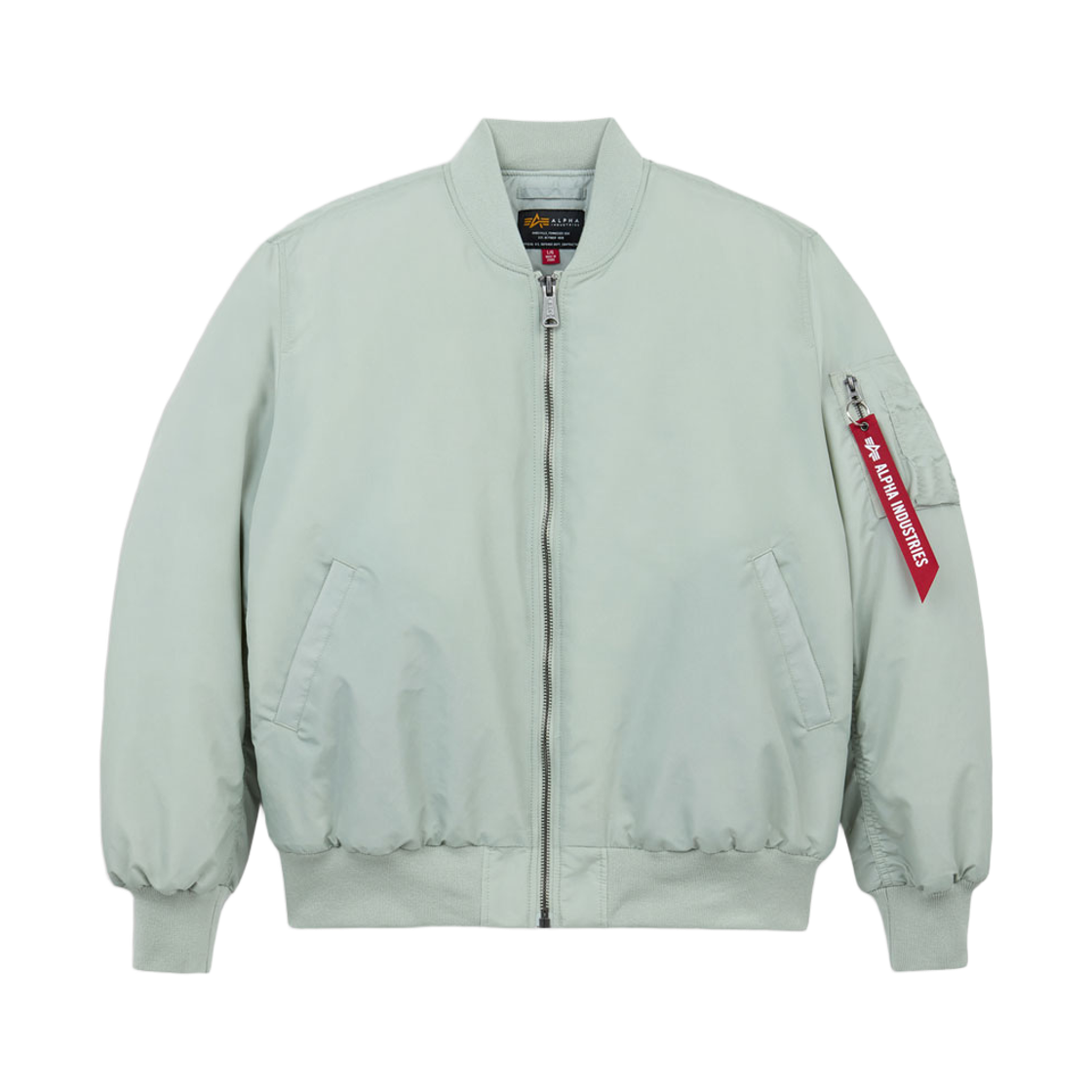 알파 인더스트리 MA-1 릴렉스 핏 플라이트 자켓 옥스포드 라이트 미네랄(ALPHA INDUSTRIES Ma-1 Relaxed Fit Flight Jacket Oxford Light Mineral)