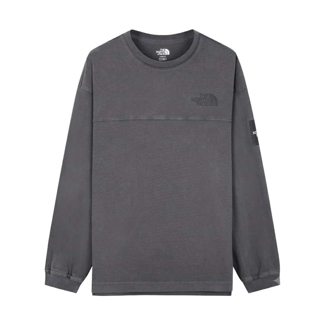 NT7TS51K The North Face White Label Stitch L/S R/T-Shirt Dark Charcoal - 26FW