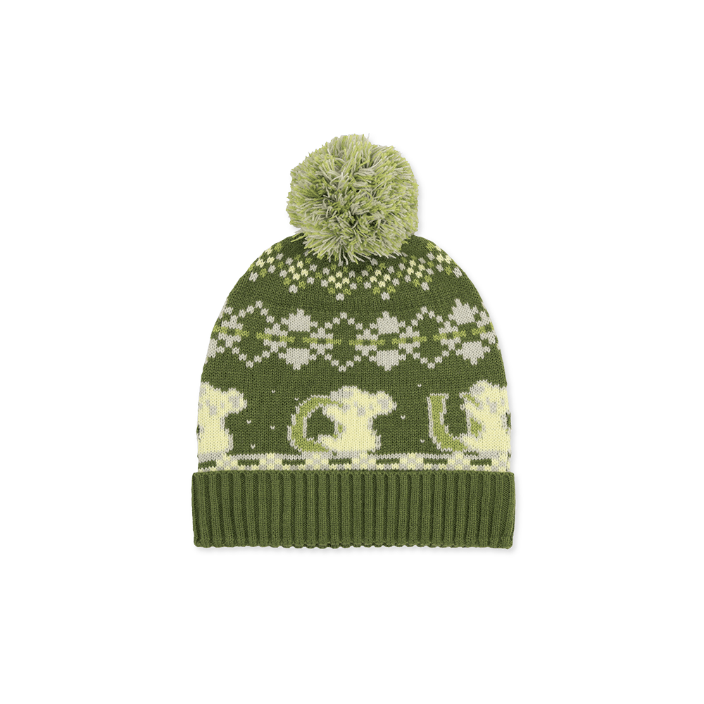 SL263KHWBE03IL [5% 적립] sunlovetour Koala Pom Beanie Light Olive