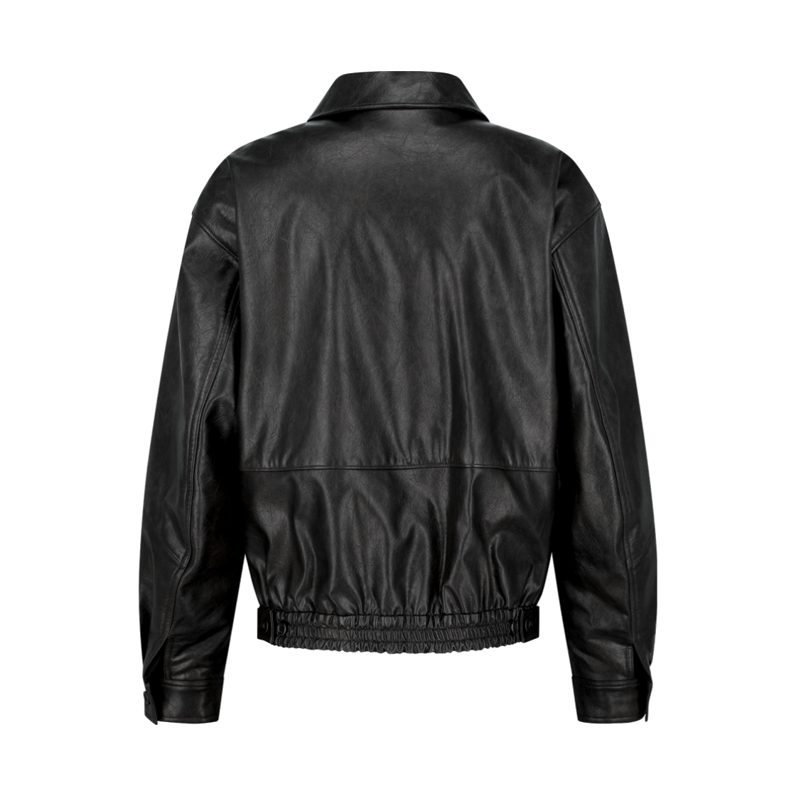 아모멘토 신세틱 레더 블루종 블랙 - 26FW(Amomento Synthetic Leather Blouson Black - 26FW) - 2